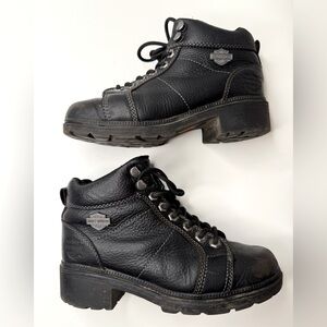 Harley-Davidson Women's Tyler 4-Inch Lace Chukka Boots Black D84280 Bikercore 7M